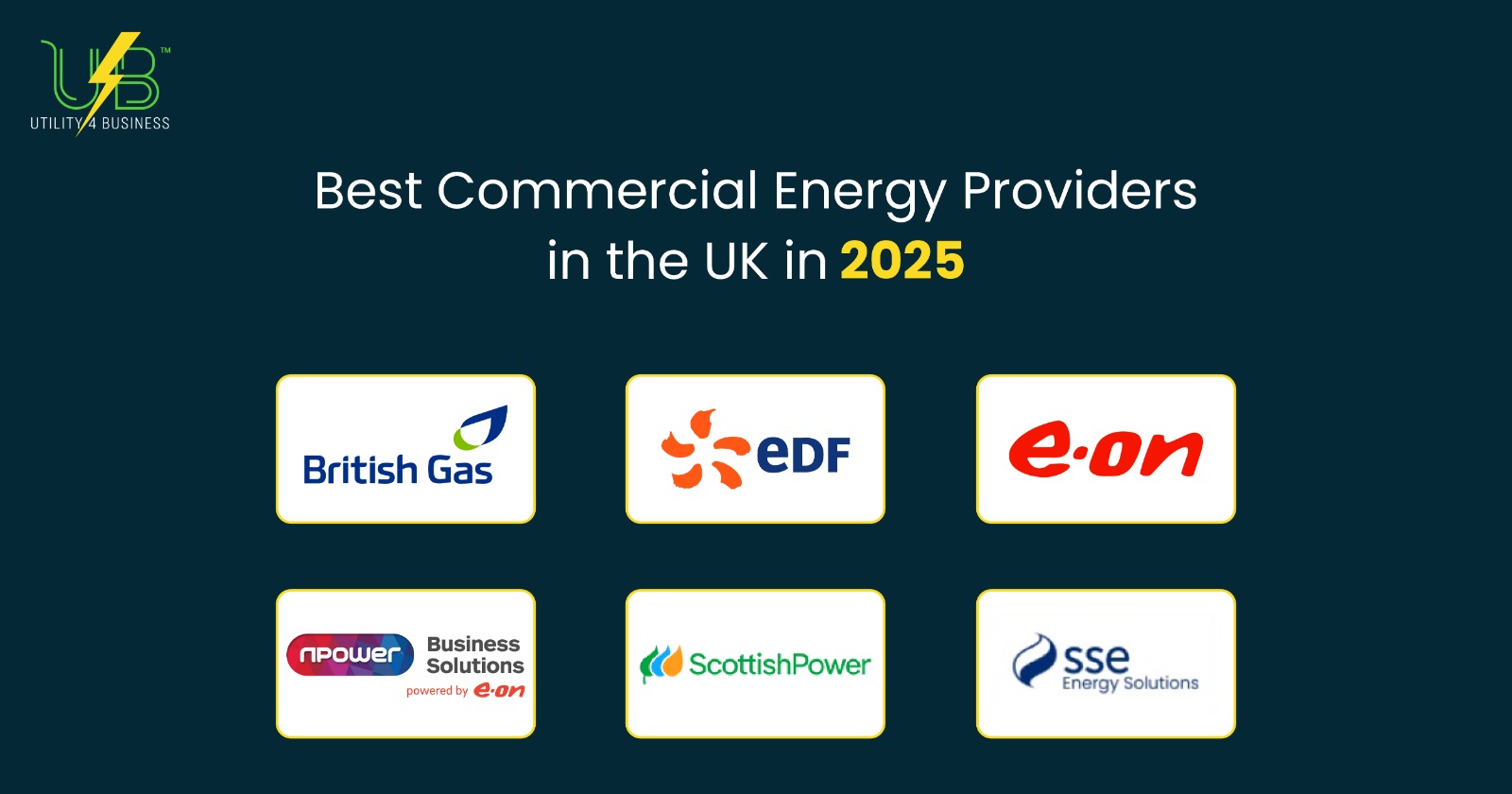 Commercial Energy Providers in the UK